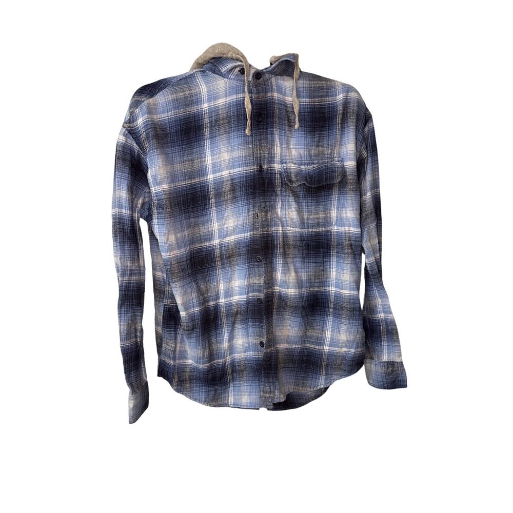 Blue and grey flannel shirt American Eagle Super Soft Mens‎ M